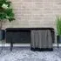 Watford Storage Bench with Storage - Black, Velvet