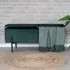 Watford Storage Bench with Storage - Green, Velvet