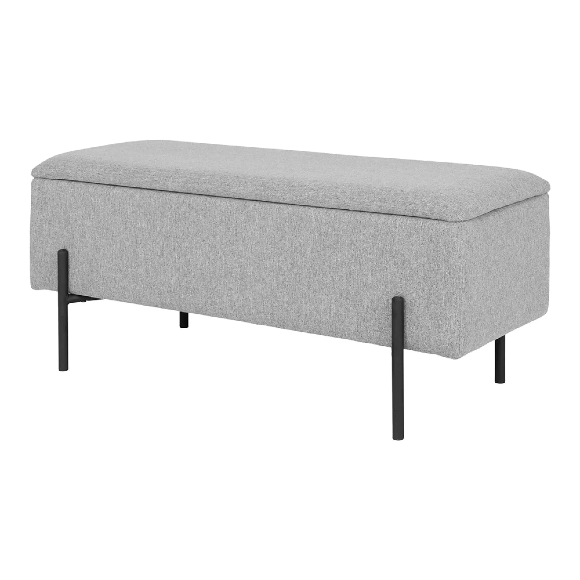Watford Storage Bench with Storage - Light Grey