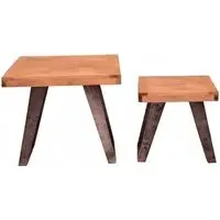 Albadi Parquet Nest of 2 Tables