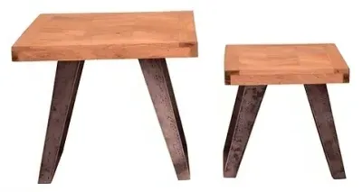 Albadi Parquet Nest of 2 Tables
