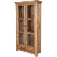 Bombay 2 Door Display Cabinet - Mango Wood
