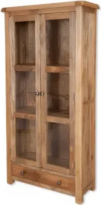 Bombay 2 Door Display Cabinet - Mango Wood image