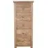 Bombay 5 Drawer Narrow Chest - Mango Wood