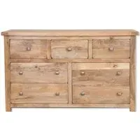 Bombay 7 Drawer Wide Chest - Mango Wood