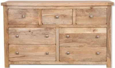 Bombay 7 Drawer Wide Chest - Mango Wood image