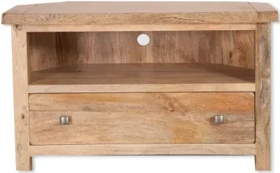 Bombay Corner TV Unit - Mango Wood image