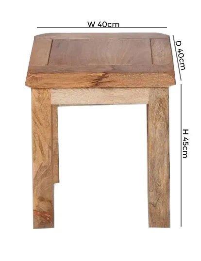 Bombay Dressing Stool - Mango Wood