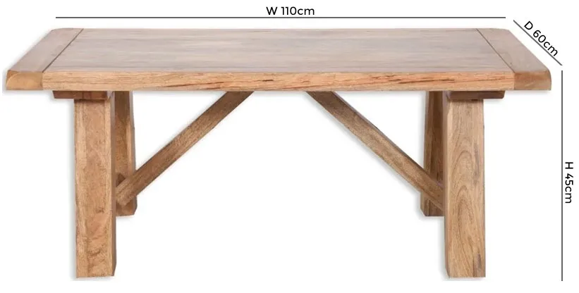 Bombay Solid Mango Wood Coffee Table