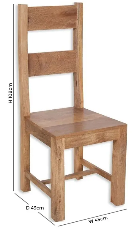 Bombay Solid Mango Wood Dining Chair