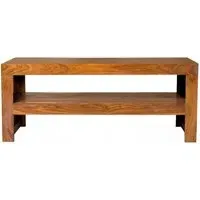 Cuban 110cm TV Unit - Sheesham Wood