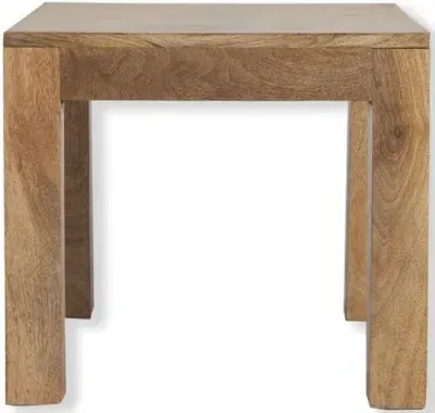Cuban Lamp Table - Natural, Mango Wood image