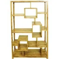 Cuban Large Bookcase - Light Mango Wood