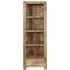 Cuban Narrow Bookcase - Natural, Mango Wood