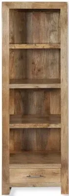 Cuban Narrow Bookcase - Natural, Mango Wood image