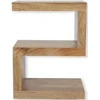 Cuban S-Shape Shelving Unit - Mango Wood