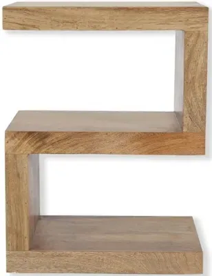 Cuban S-Shape Shelving Unit - Mango Wood