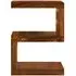 Cuban S-Shape Shelving Unit - Sheesham Wood