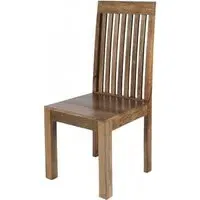 Cuban Slatted Back Dining Chair - Natural, Mango Wood