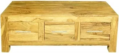 Cuban Storage Coffee Table - Light Mango Wood image
