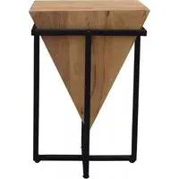 Industrial Large Triangular Side Table