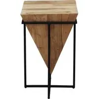 Industrial Medium Triangular Side Table