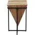 Industrial Medium Triangular Side Table