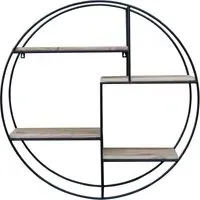Industrial Round Wall Shelving Unit