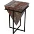 Industrial Rustic Medium Triangular Side Table