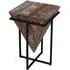 Industrial Rustic Small Triangular Side Table