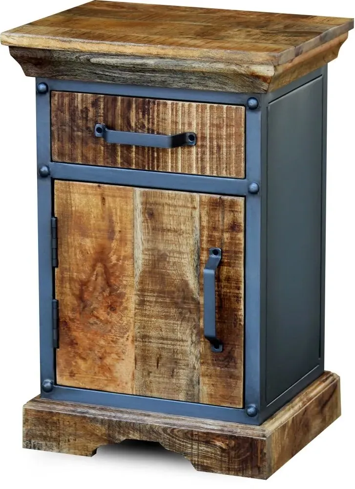 Metro 1 Door Side Table - Distressed