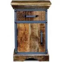 Metro 1 Door Side Table - Distressed