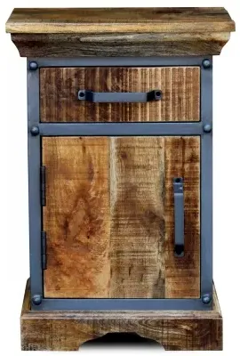 Metro 1 Door Side Table - Distressed