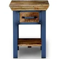 Metro 1 Drawer Side Table - Distressed