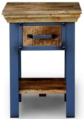 Metro 1 Drawer Side Table - Distressed image