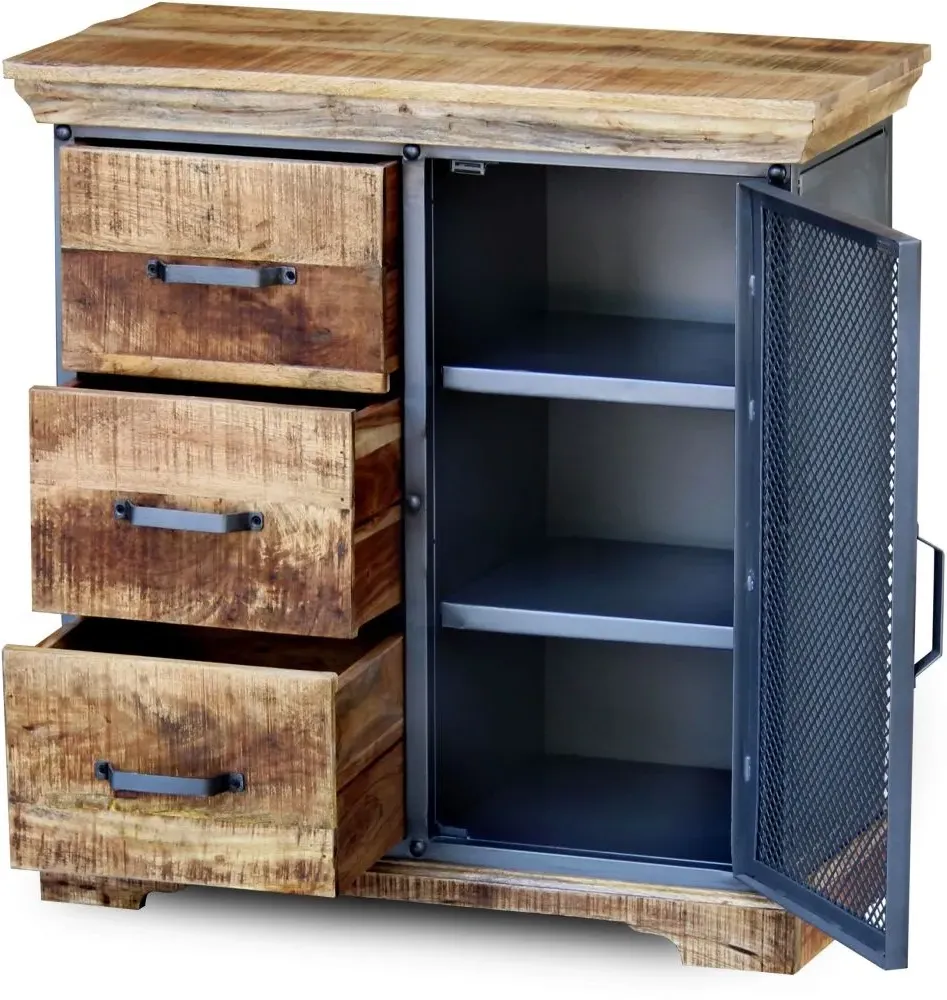 Metro Industrial Small Sideboard - Distressed