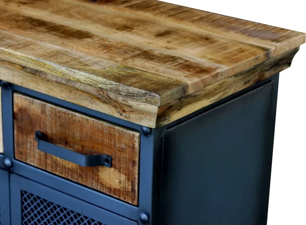 Metro Industrial Small Sideboard - Distressed