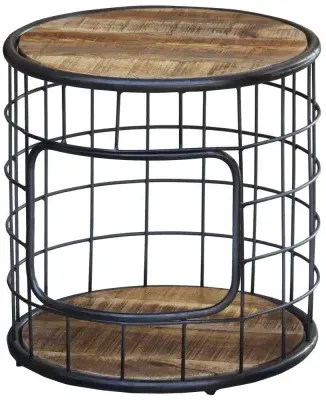 Metro Round Coffee Table - Distressed image