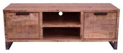 Neota 135cm TV Unit - Sawn, Mango Wood image