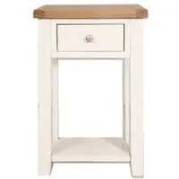 Perth 1 Drawer Console Table - White, Wood