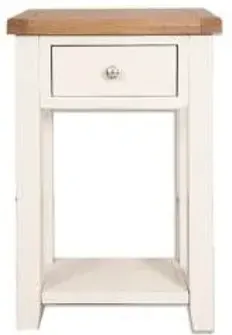 Perth 1 Drawer Console Table - White, Wood image