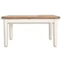 Perth 110cm Coffee Table - White, Wood