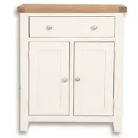 Perth 2 Door Hall Cabinet - White, Wood