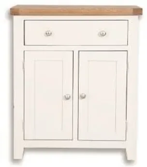 Perth 2 Door Hall Cabinet - White, Wood