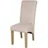 Perth Roll Back Dining Chair Set of 2 - Natural, Fabric