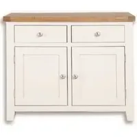 Perth Small 2 Door Sideboard - White, Wood