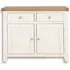 Perth Small 2 Door Sideboard - White, Wood