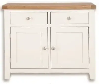 Perth Small 2 Door Sideboard - White, Wood image