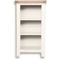 Perth Small Bookcase - White, Wood