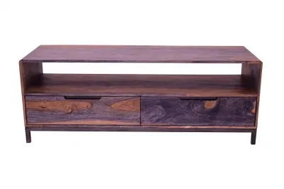 Sirani 135cm TV Unit - Dark Sheesham Wood
